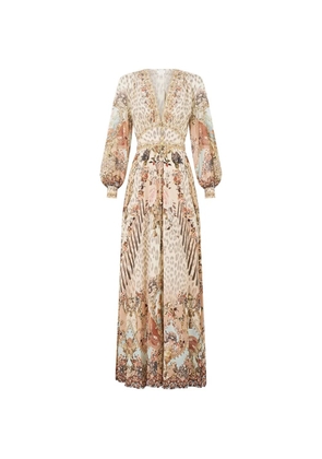 Camilla Aranjuez Animalia button-down dress - Neutrals