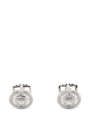 Tateossian Halo quartz cufflinks - Silver