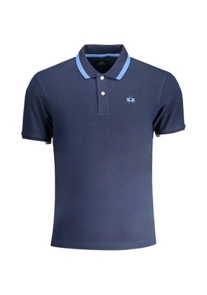 La Martina logo polo shirt - Blue