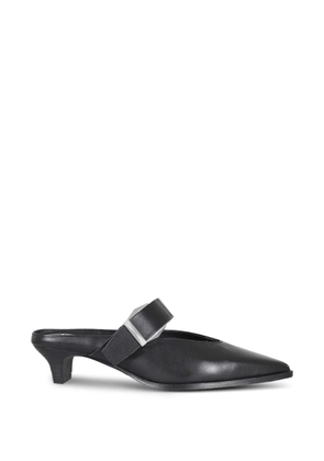 Ash Tessa buckle-strap pointed-toe mules - Black