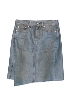 OUR LEGACY Craft asymmetric skirt - Blue