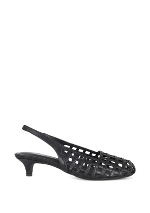 Ash Enji cage-construction slingback pumps - Black