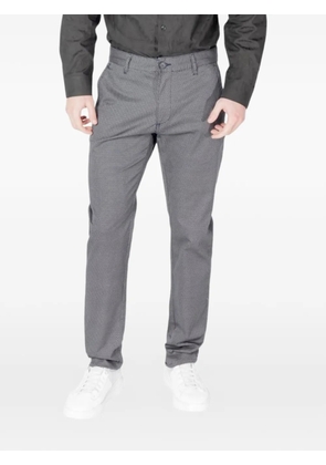 Armani Exchange patterned slim-cut trousers - Grey