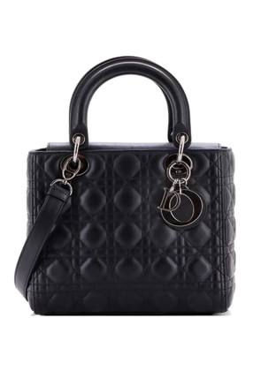 Christian Dior Pre-Owned Lady Dior NM Bag Cannage Quilt Lambskin Medium satchel - Black