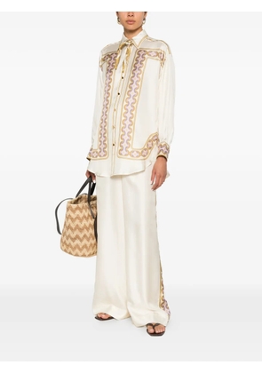 ZIMMERMANN Luna Retro shirt - Neutrals