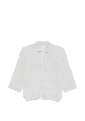 Peserico ribbed-knit cardigan - Grey