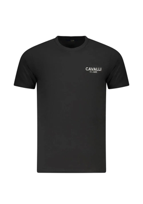 Cavalli Class logo-print cotton T-shirt - Black