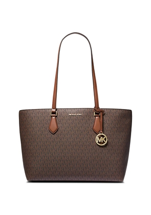 Michael Kors large Sheila monogram tote bag - Brown