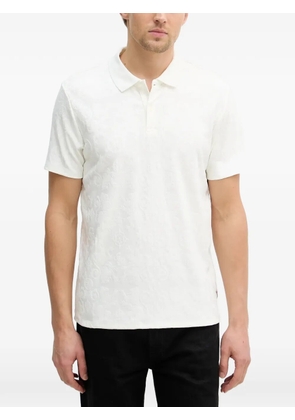 GUESS USA jacquard polo shirt - White