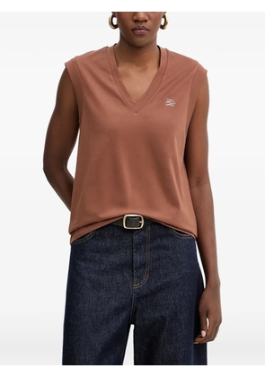 Karl Lagerfeld V-neck vest - Brown