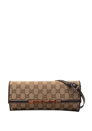 Gucci Pre-Owned 2000-2015 GG Canvas Bamboo Bar crossbody bag - Neutrals