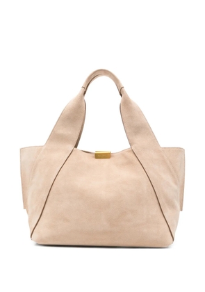 GIANNI CHIARINI Vivi suede tote bag - Neutrals