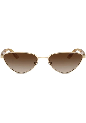 Emporio Armani geometric-frame sunglasses - Gold