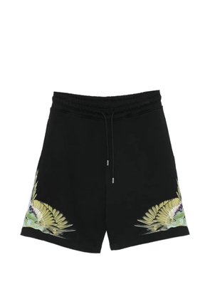COUNTY OF MILAN wings-motif shorts - Black