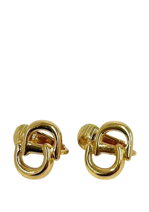 Christian Dior Pre-Owned 2000-2025 Gold Plated CD Logo Clip On Earrings costume earrings