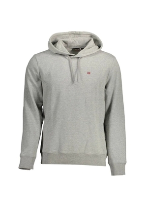 Napapijri logo-patch hoodie - Grey