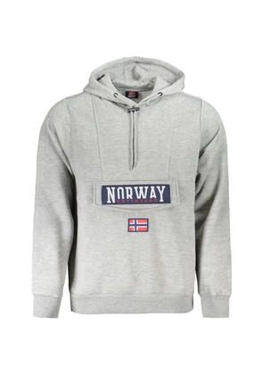 NORWAY 1963 logo-patch hoodie - Grey