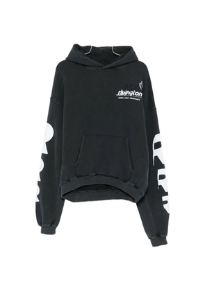 RIVINGTON ROI REBIS Uso logo-print hoodie - Black