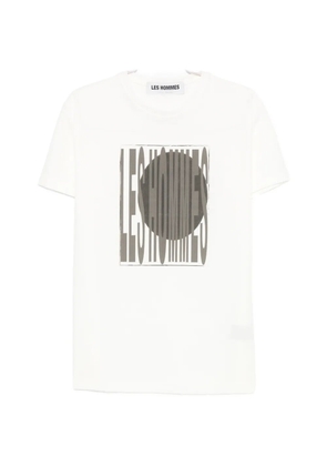 LES HOMMES logo-print T-shirt - White