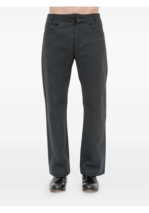 Label Under Construction belt-loop trousers - Black