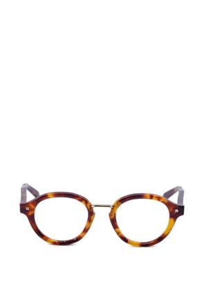 VALENTINO GARAVANI EYEWEAR Rockstud round-frame glasses - Brown