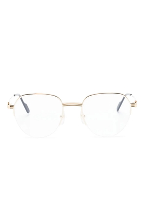 Cartier Eyewear round half-rim glasses - Gold
