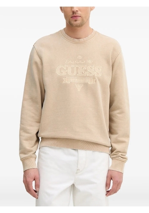 GUESS USA embroidered sweatshirt - Neutrals