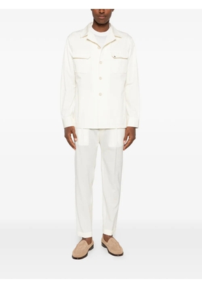 Tagliatore button-up pocket-detail overshirt - Neutrals