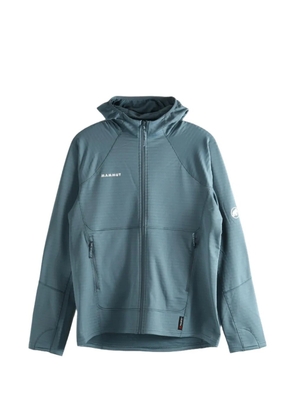 Mammut waffle-knit hooded jacket - Blue