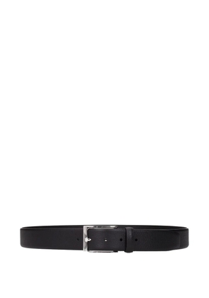 a.testoni grained leather belt - Black