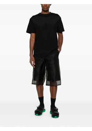 LES HOMMES belt-loop shorts - Black