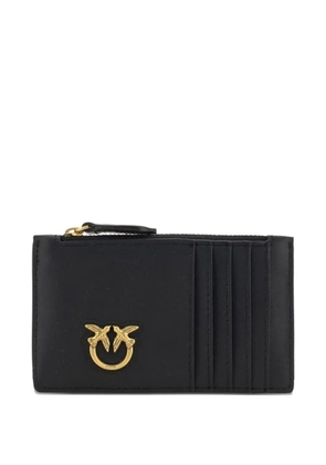 PINKO Love Birds leather wallet - Black