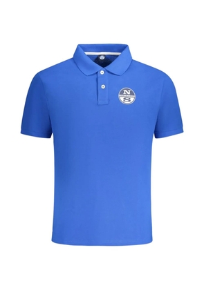North Sails logo-patch piqué polo shirt - Blue
