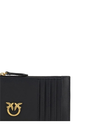 PINKO Love Birds leather wallet - Black