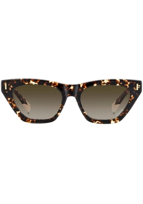 MISSONI EYEWEAR tortoiseshell-effect cat-eye sunglasses - Black