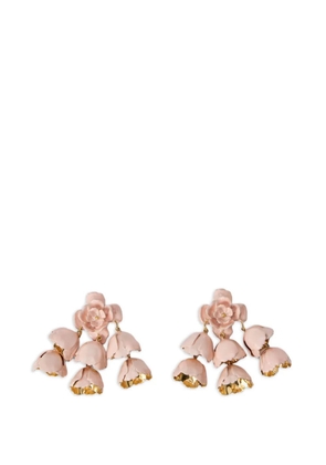 Chloé floral drop earrings - Pink