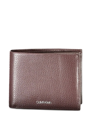 Calvin Klein textured bifold wallet - Brown