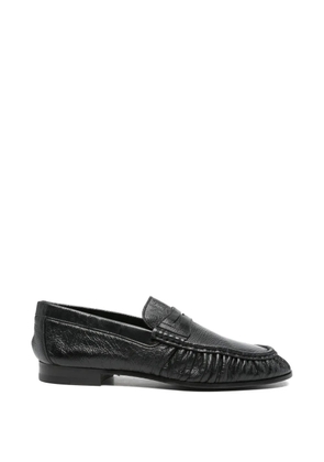 Tagliatore ruched-detail loafers - Black