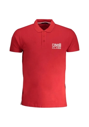 Cavalli Class logo-embroidered polo shirt