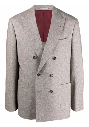 Brunello Cucinelli double-breasted blazer - Neutrals