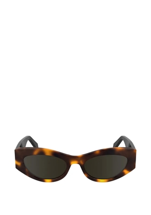 Calvin Klein cat eye frame sunglasses - Brown