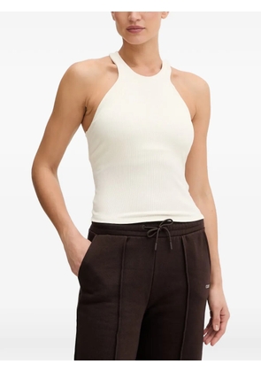 GUESS USA Nat ribbed racerback tank top - White