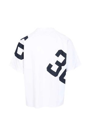Arte Antwerp mesh number-print t-shirt - White
