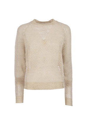 Peserico sequin-embellished open-knit sweater - Neutrals