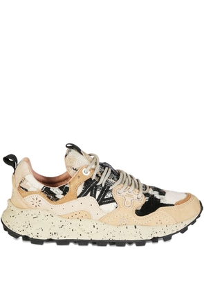 FLOWER MOUNTAIN logo-detail sneakers - Neutrals