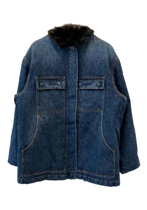 Magda Butrym patch-pocket denim jacket - Blue