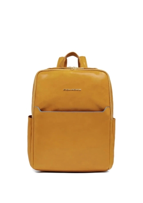 PIQUADRO logo-plaque backpack - Yellow