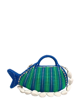SERPUI David Fish clutch bag - Blue