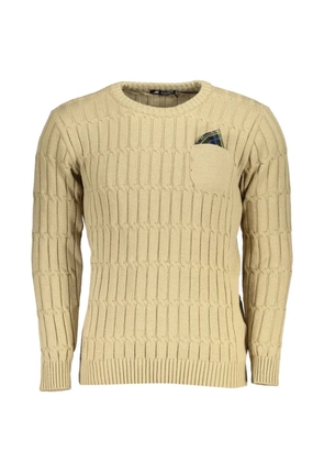 U.S. Grand cable-knit chest-pocket sweater - Neutrals