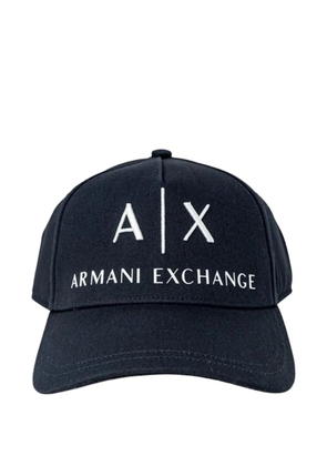 Armani Exchange logo-embroidered cap - Blue
